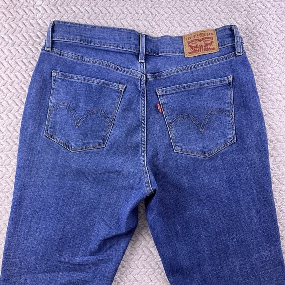 Levis Jeans Womens Size 6 Blue Mid Rise Bootcut 28x32 Stretch Med Wash Western - Picture 5 of 16